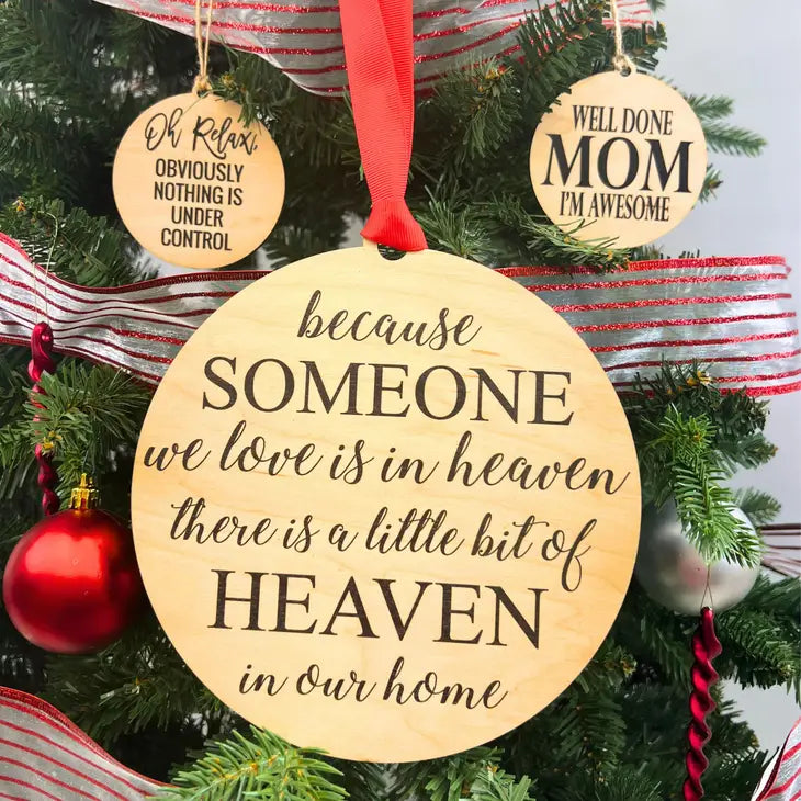 Someone In Heaven Christmas Wreath Ornaments Mantle XL Ornament