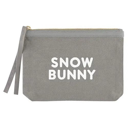 Face To Face Canvas Pouch - Snow Bunny Reg $15.00 Now $12.00